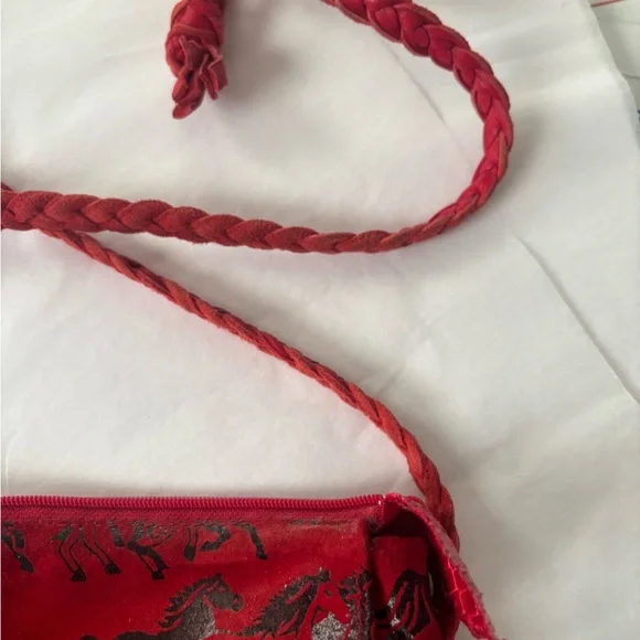 Leather/Suede Stampede Ruidoso Santa Fe Suede horse pattern purse - Picture 5 of 13